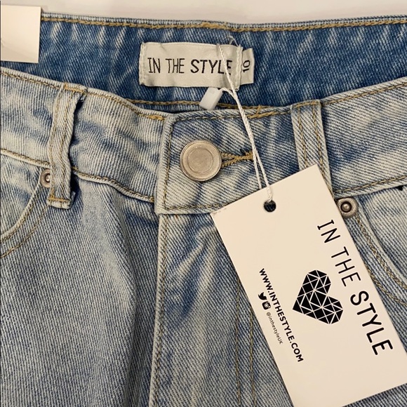 IN THE STYLE LIGHT BLUE JEANS NWT - Picture 4 of 4